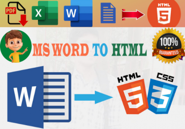 I will convert your files to HTML format