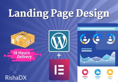 I will develop amazing wordpress landing page square page or sales page using elementor