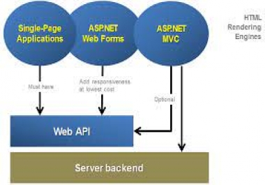 I will develop asp dot net mvc and asp net web app in visual studio