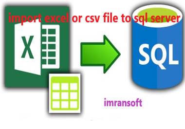 import excel or csv file to sql server