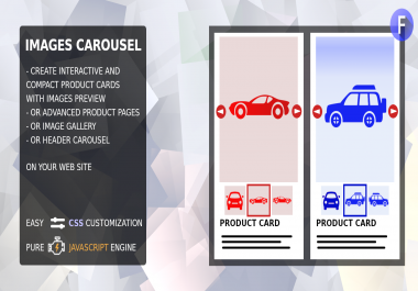 Images carousel for product cards