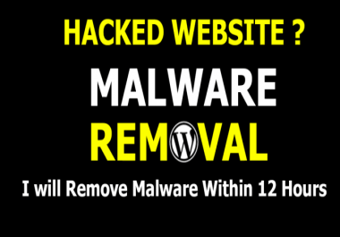 I will malware removal or virus remove wordpress website and others