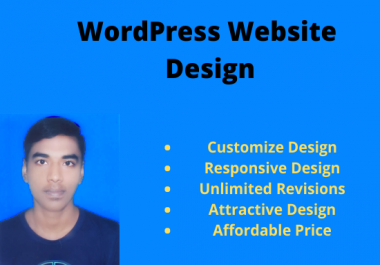 I will design your personal, business wordpress website