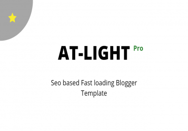 AT-LIGHT BLOGGER TEMPLATE - Seo base fast loading Blogger Template