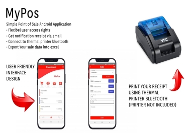 MyPos - android point of sale application with laravel back end + connect to thermal printer