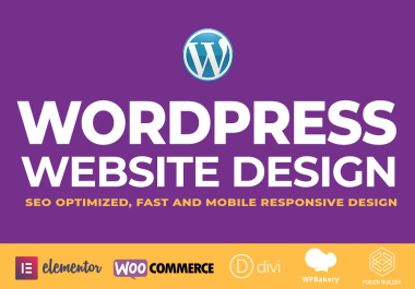 build WordPress website design and website development