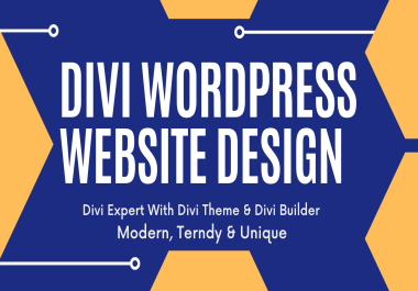 I will be divi expert for divi wordpress website, divi theme customization,  divi builder