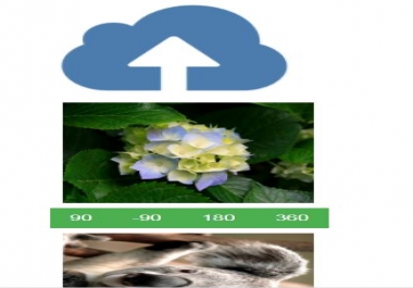 Javascript multi file uploader with rotate images