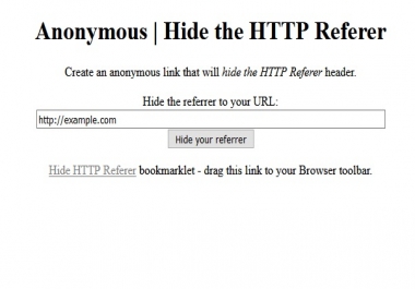 Hide HTTP Referer Header Scripts