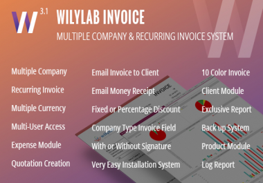 Wilylab Invoice Recurring & Multiple Company Invoice