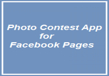 Photo Contest App for Facebook Pages