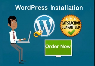 provide wordpress install and wordpress theme install