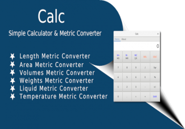 Calc - simple calculator with metric converter