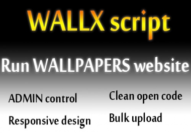 Backgrounds - Wallpapers script WALLX