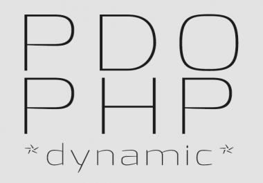 dynamicPDO,  fully dynamic,  customizable & prepared OOP PDO PHP MYSQL script