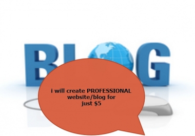 create PROFESSIONAL blogger blog