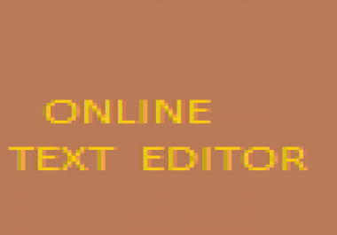 Online Text Editor
