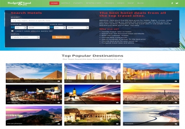 Full Automated wordpress Hotel,  Flight,  Cruises,  Rental Cars & Amazon Store Search Engine Script
