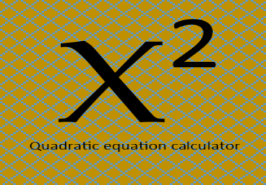 quadratic equation calculator c