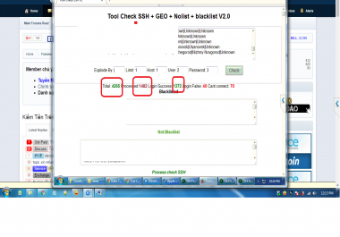SELL tools check socks5 - check SSH login + country + blacklist online php code