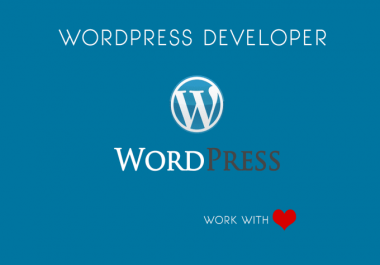 I am going to create,  fix,  customize,  your wordpress website