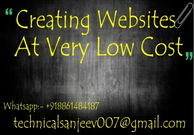 Create an amazing website