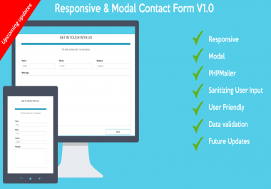 Bootstrap responsive contact form