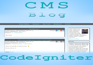 CMS powered by CodeIgniter