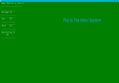 Main System In C + For Programs And Games